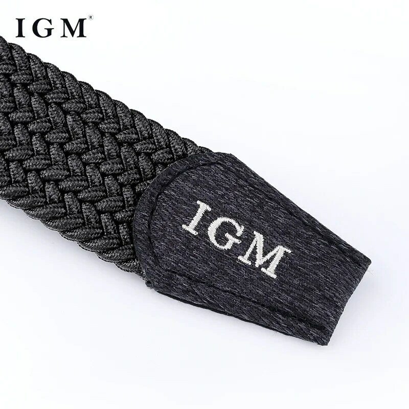 Cinturón elástico tejido para hombre, cinturón de lona informal y Simple, hebilla de aguja para estudiante, a la moda