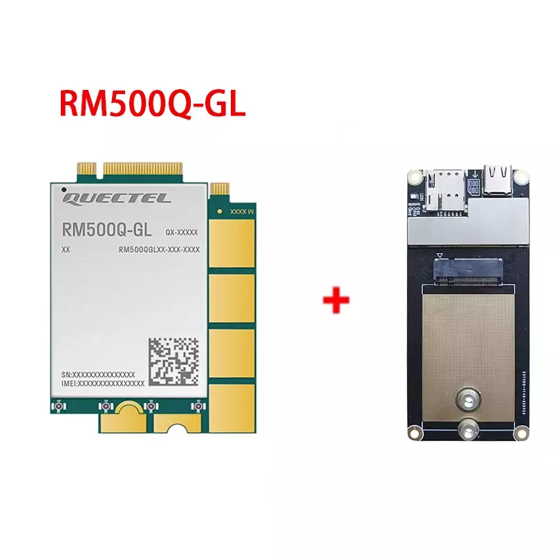 Quectel-RM500Q-GLチップ、RM500QGLAB-M20-SGASA、rm500q、iot、embb-adc、5g、cat 16 m。タイプCアダプター付きモジュール、100% 新品およびオリジナル