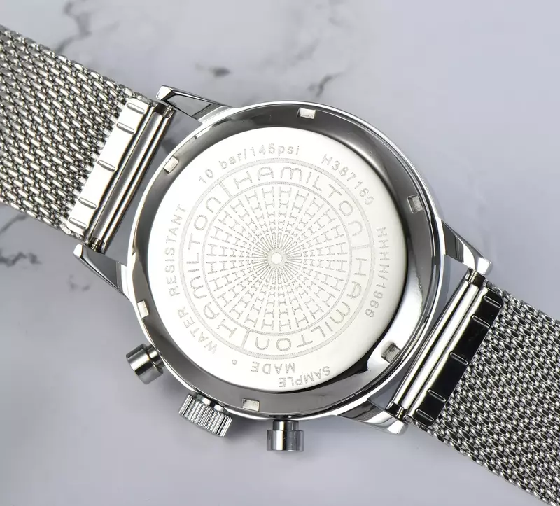 HAMILTON Quartz Watch For Men Top Luxury Leather Strap Chronograph Sport Wristwatch Men Business Luminous Fashion Male Clock