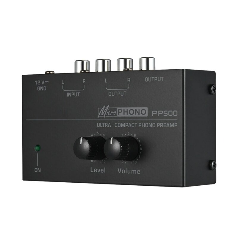 Ultra kompakter Phono-Vorverstärker pp500 mit Bass-Höhen ausgleich