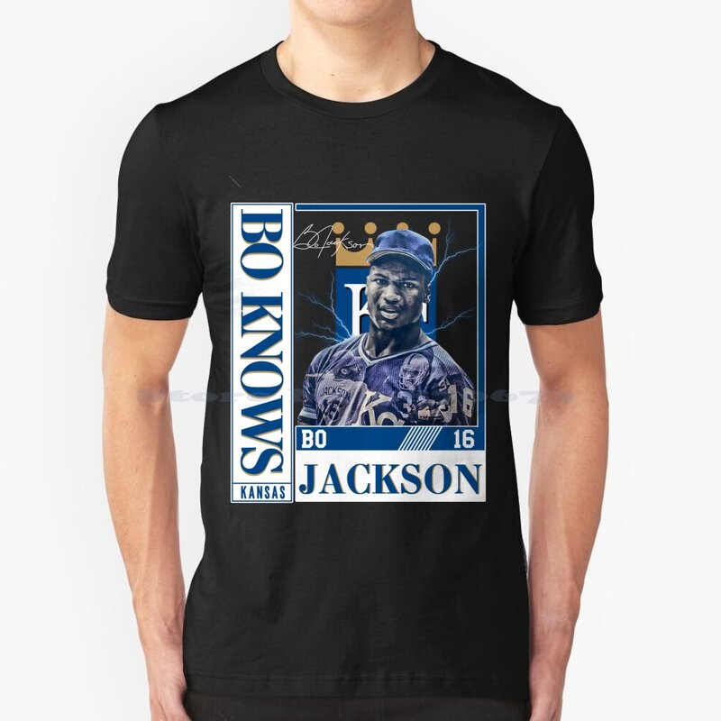 Винтажная футболка в стиле ретро 80-х 90-х с принтом Бо Джексон Бо знает Бейсбол Футбол отличный подарок для любителей бейсбола футболка из 100% хлопка
