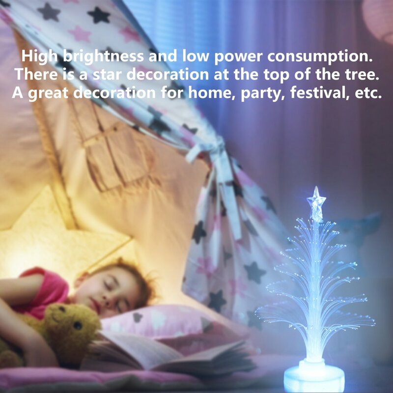 Красочная рождественская елка, светодиодная лампа, меняющая цвет
