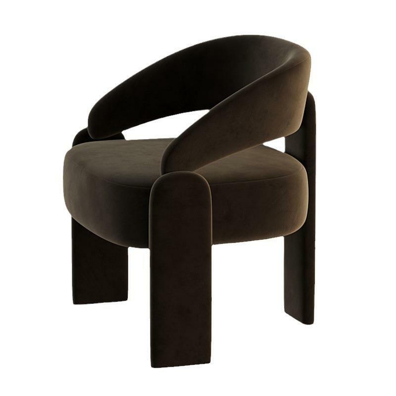 Modern minimalist designer online celebrity creative armrest leisure dining chair negotiation chair Nordic luxury single person