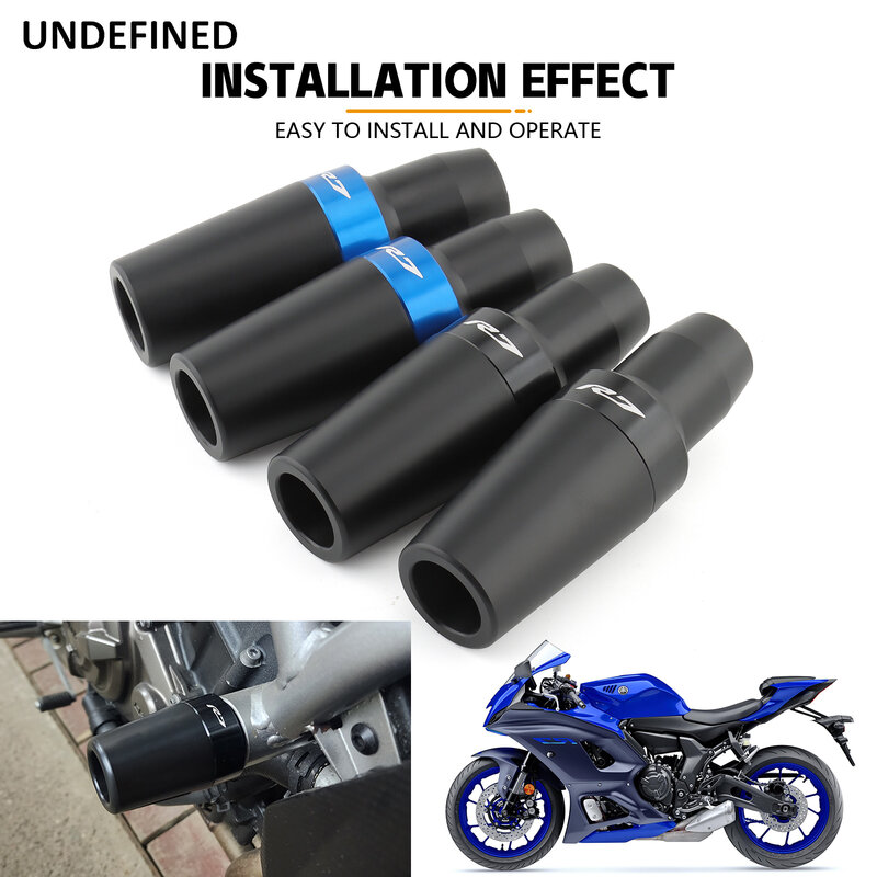 Queda Proteção Bobinas Pad, Quadro Slider Bater Protector, Acessórios Da Motocicleta para Yamaha YZFR7 YZF-R7 2021 2022 2023