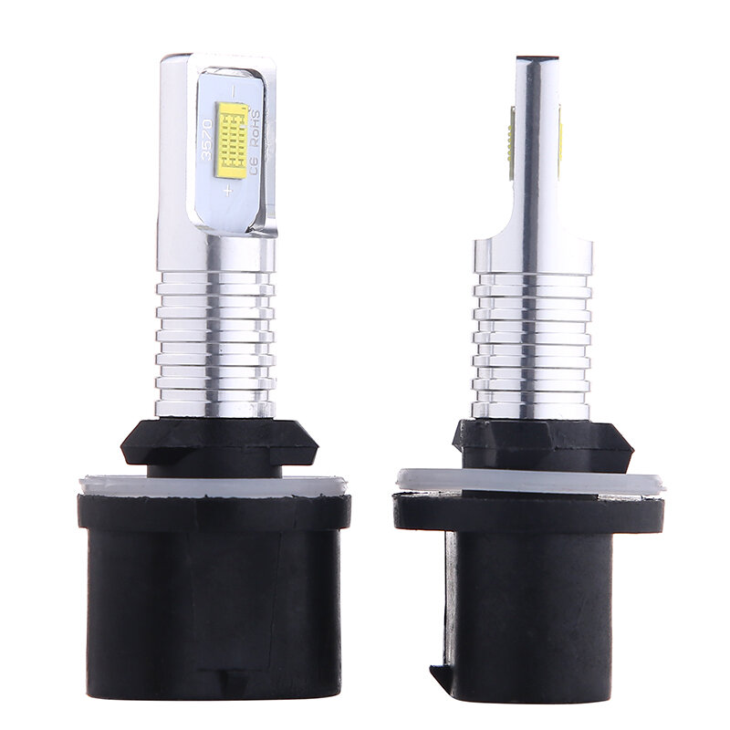 Bombillas LED antiniebla para coche, lámpara de circulación diurna, blanca, amarilla, azul, 2 piezas, CSP, H27, H27W2, 881, 880, H4, H7, 6000k