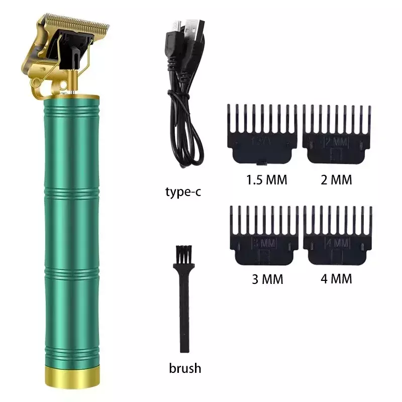 Máquina elétrica recarregável do corte do cabelo para homens, aparador da barba, aparador do cabelo, T9 Shaver, barbeiro, venda quente
