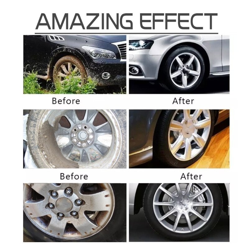 Xịt làm sạch bánh xe mạnh mẽ Chất tẩy bụi phanh tiên tiến Chất tẩy rửa bánh xe không chứa axit Nhẹ để làm sạch bánh xe và lốp xe