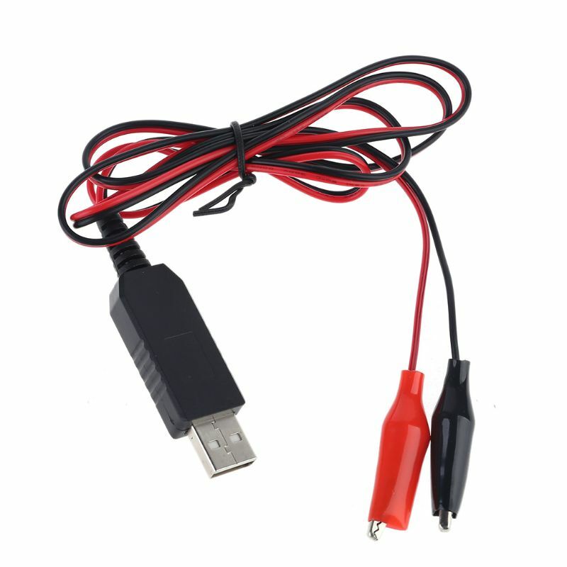 N7MD AA AAA Batterij USB 5V naar 3V Step-down Clip Kabel Vaste Spanning Converter lijn Voor Afstandsbediening