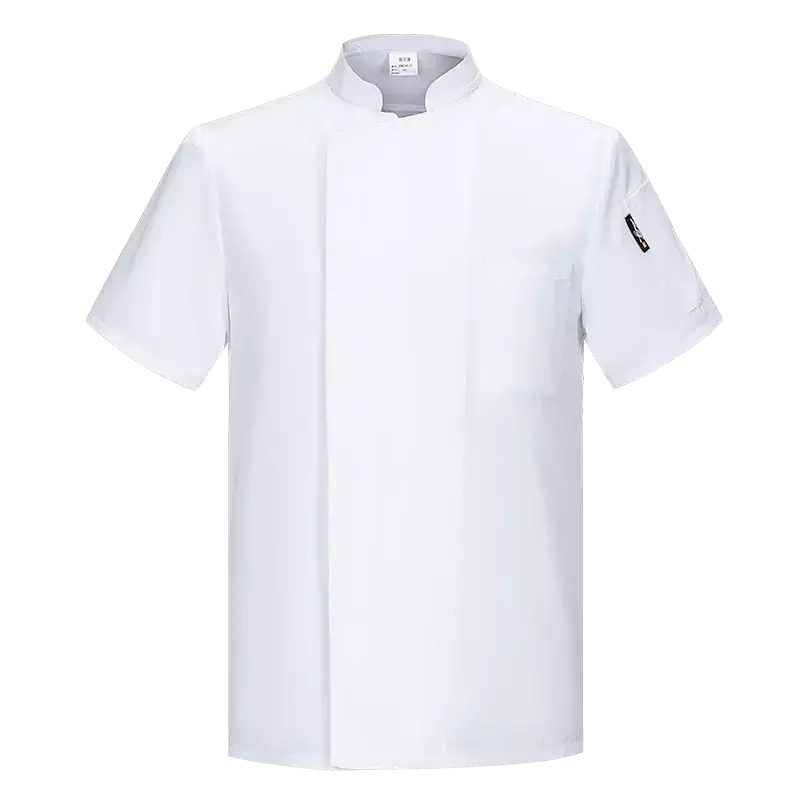 Uniforme de ropa de trabajo para hombre, chaqueta informal para camarero, restaurante, Chef, trabajo, color negro