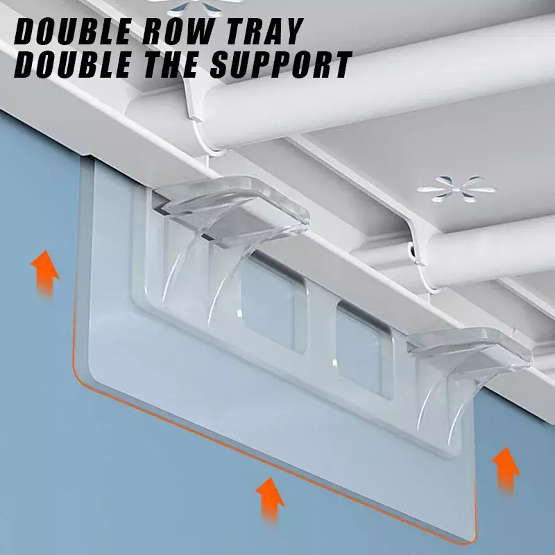 Supporto per ripiano picchetti adesivi staffa divisoria per armadio 2/6/12 pezzi clip di supporto per armadietto estese adesivo per appendiabiti da parete per cucina