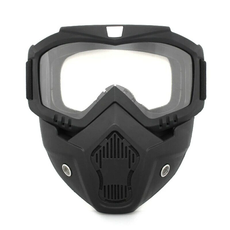 1 buah kacamata bersepeda berkendara Motocross kacamata Ski Snowboard masker kacamata helm taktis tahan angin kacamata sepeda motor masker
