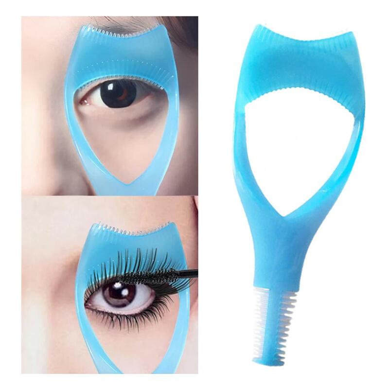 3Pcs Eyelash Comb Handheld Eyelid Eyelash Mold Eye Shape 3-in-1 Faux Crystal Eyelash Brush Mascara