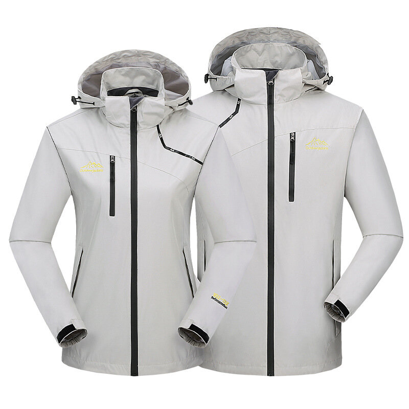 Abrigo grueso y fino de terciopelo para hombre y mujer, chaqueta impermeable de alta calidad, a prueba de viento, para verano e invierno