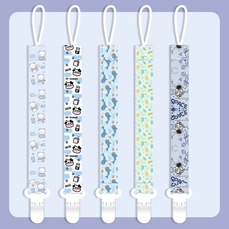 Design Pacifier Clip Practical Pacifier Holder Baby Toy Hanger Teether Strap Keep Your Pacifier Secure for Boy Girl