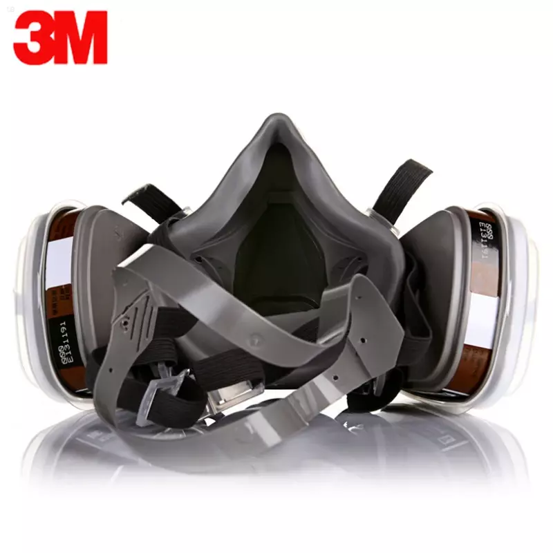 3M 6200 Gas Mask for Spray Paint Decoration Chemical Dust Mask Body Protect Toxic Steam Filter Respirator Reusable Half Mask