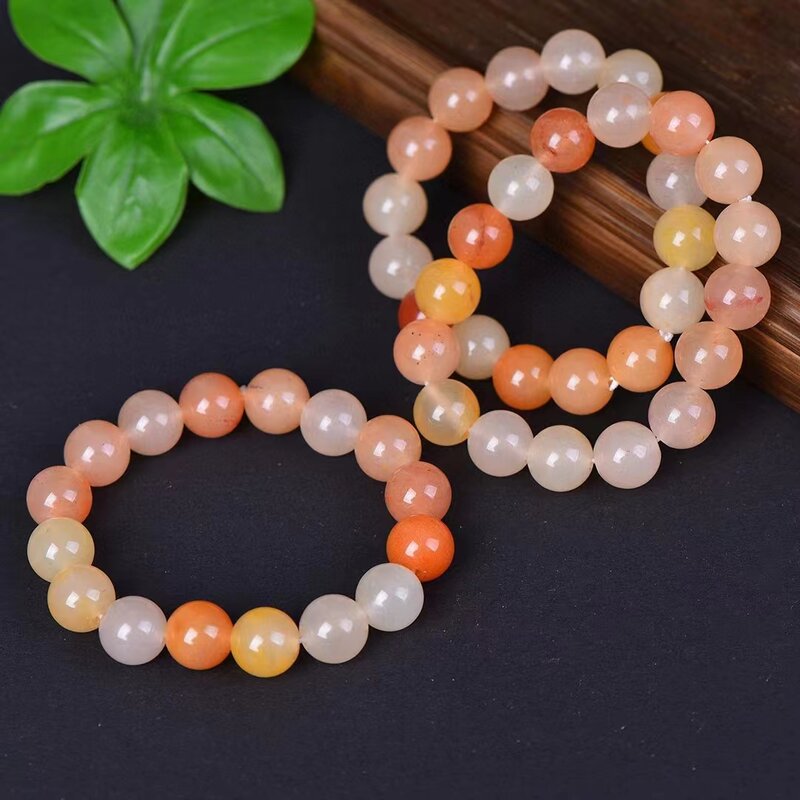 Hetian Golden Silk Jade Hand Chain Natural Multi-Colors Stone Bangle Womens Gemstone Bracelets Jewellery Amulet Charms Jewelry