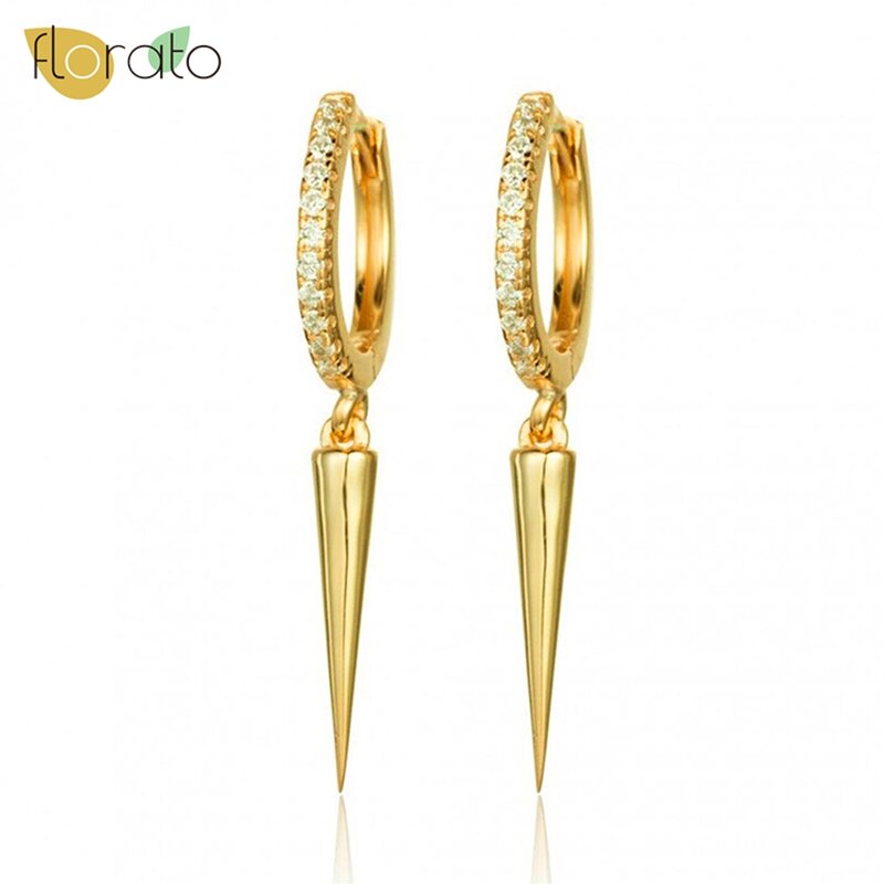 Boucles d'oreilles créoles en argent regardé 925 pour femmes, série dorée, bijoux exquis, cadeaux de fête, luxe abordable, mode