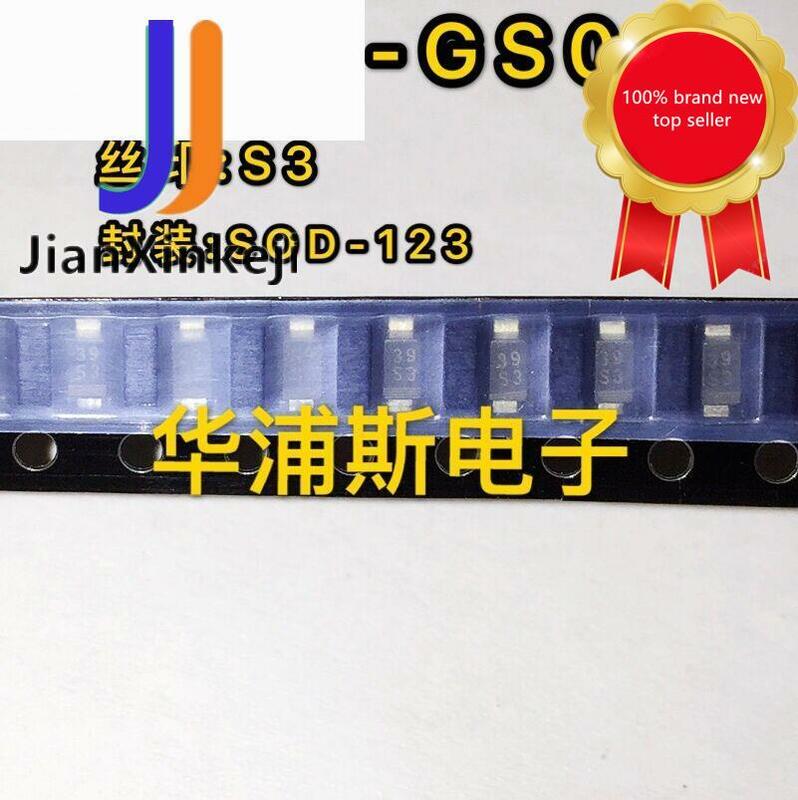 SL03-GS08 de diodo Schottky, protector de seda S3 SOD-100%, 1.1A, 30V, VISHAY, novedad original, 30 piezas, 123