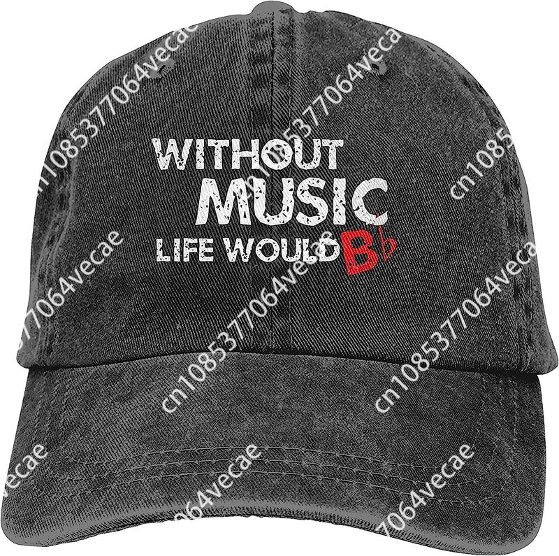 Dżinsowa czapka mody bez muzyki życie B płaskie Baseball czapka taty klasyczne regulowane czapka sportowa dla kobiet mężczyzn prezent z podróży