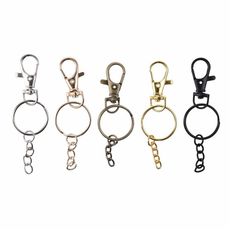 Mix Color Key Chain Clip Alloy 32mm Hooks Swivel Lanyard 7 Color Swivel Lanyard Snap Hook Jewelry Accessories