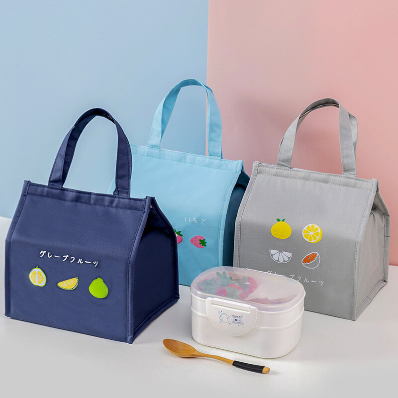 High-Capacity Portable Insulated Lunch Bag Women Dinner Bento Box Fresh Keeping Food Storage Container Picnic Travel Handbag