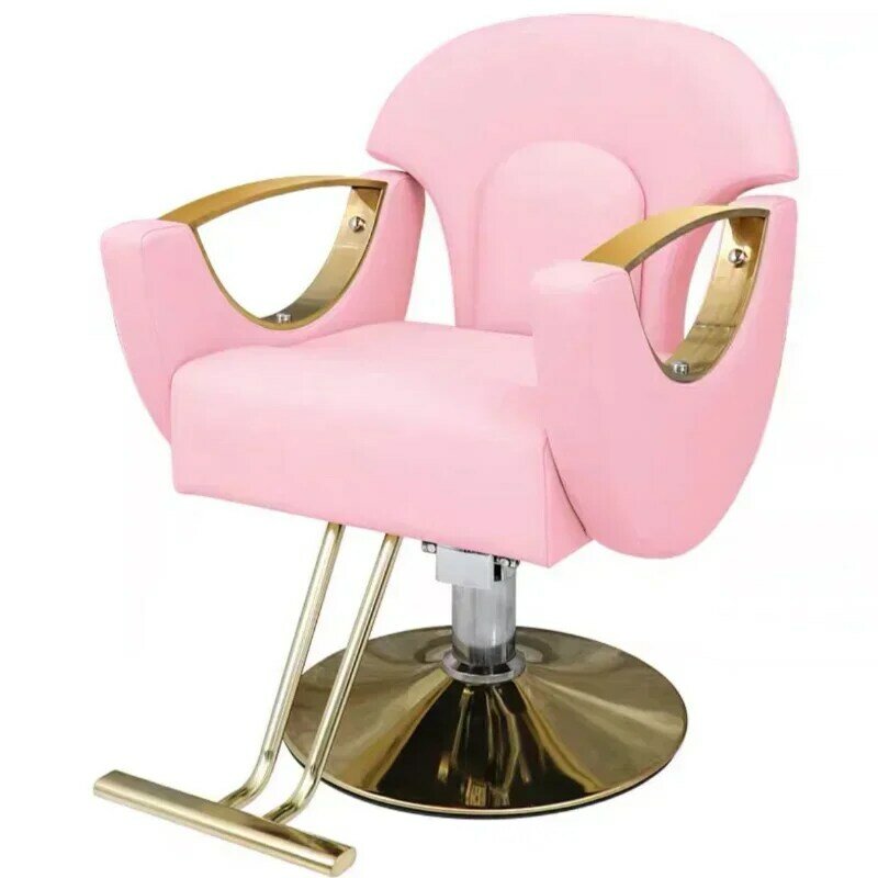 Кресло компьютерное для салона и парикмахерской, вращающийся подъемный стул для стрижки волос в современном стиле, мебель для дома