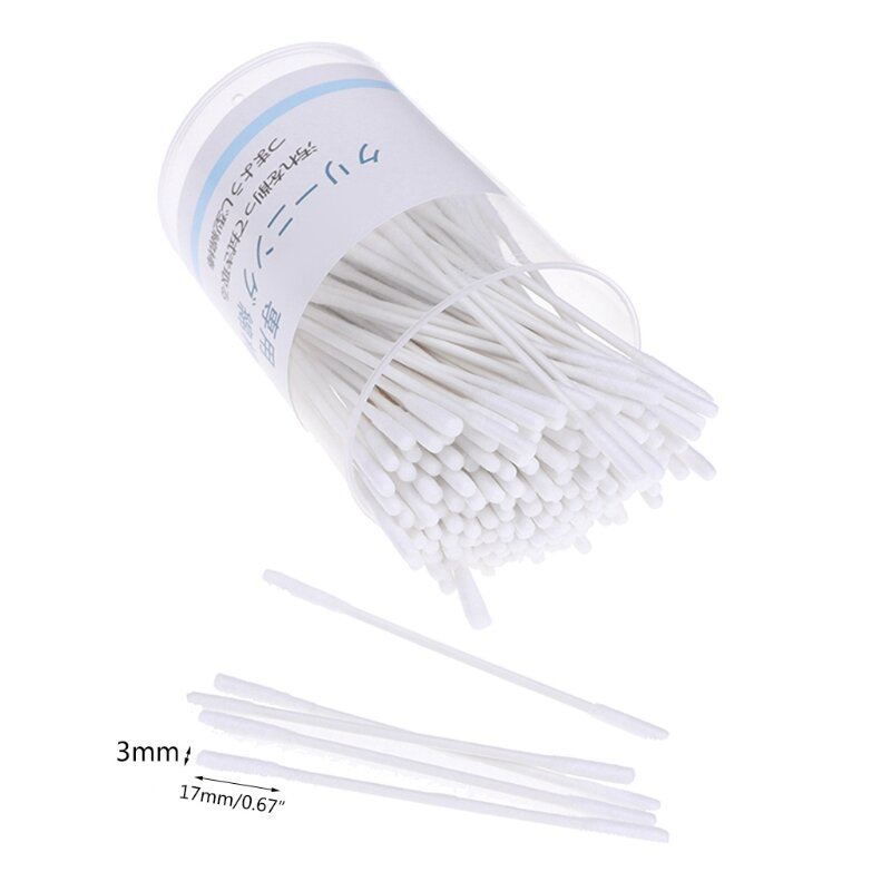 200pcs/Box Double Head Cotton Swab Nose Ears Cleaning Care Tools Disposable Buds Cotton Applicator Daily Use Soft Women