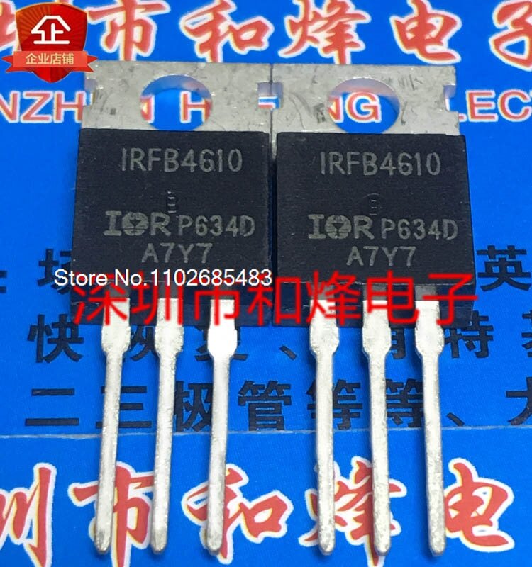 IRFB4610 TO-220 MOS 100V 73A, 로트당 10 개