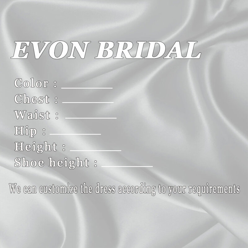 EVON BRIDAL 맞춤 제작 웨딩 드레스, 신부 원피스, 추가 맞춤 요금, 빠른 배송비