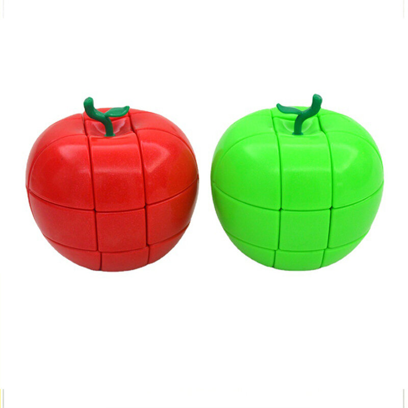 Owoce jabłko magiczna kostka szybkość zawodowa Puzzle Twisty antystresowe zabawki edukacyjne kostki do pakowania Cubo Magico Educ kostka łamigłówka