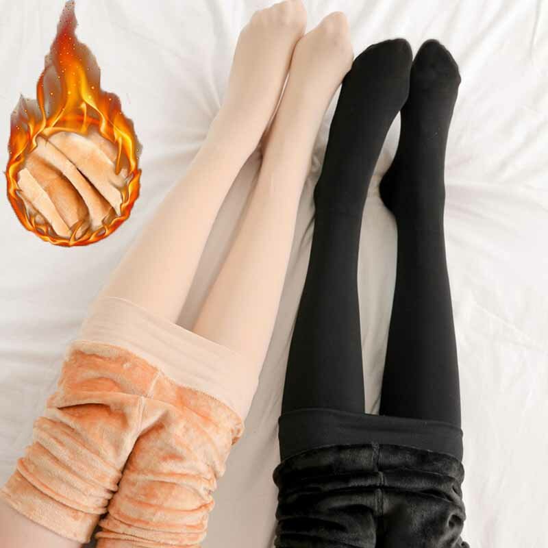 Leggings décontractés en velours pour femmes, collants, pantalons skinny, bas, haute élasticité, épais, chaud, dame, hiver