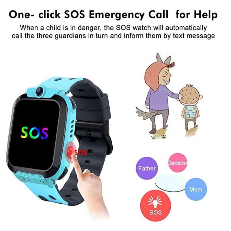 Inteligentny zegarek dla dzieci LBS SOS Lokalizacja Karta SIM Wodoodporny Wielofunkcyjny 1,44-calowy ekran dotykowy HD Kamera Inteligentny zegarek do rozmów głosowych