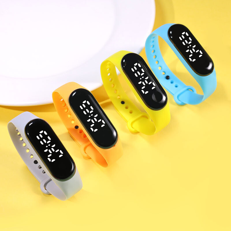 Цифровые водонепроницаемые электронные часы для девушек, женские и мужские часы, наружные светодиодные наручные часы, спортивные модные