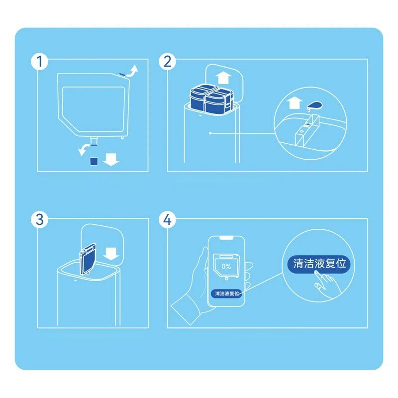 Accessories 300ML Floor Special Cleaning Fluid For Xiaomi Dreame L10s Ultra S10 S10 PRO S10 Plus Vacuum Cleaner Spare Parts