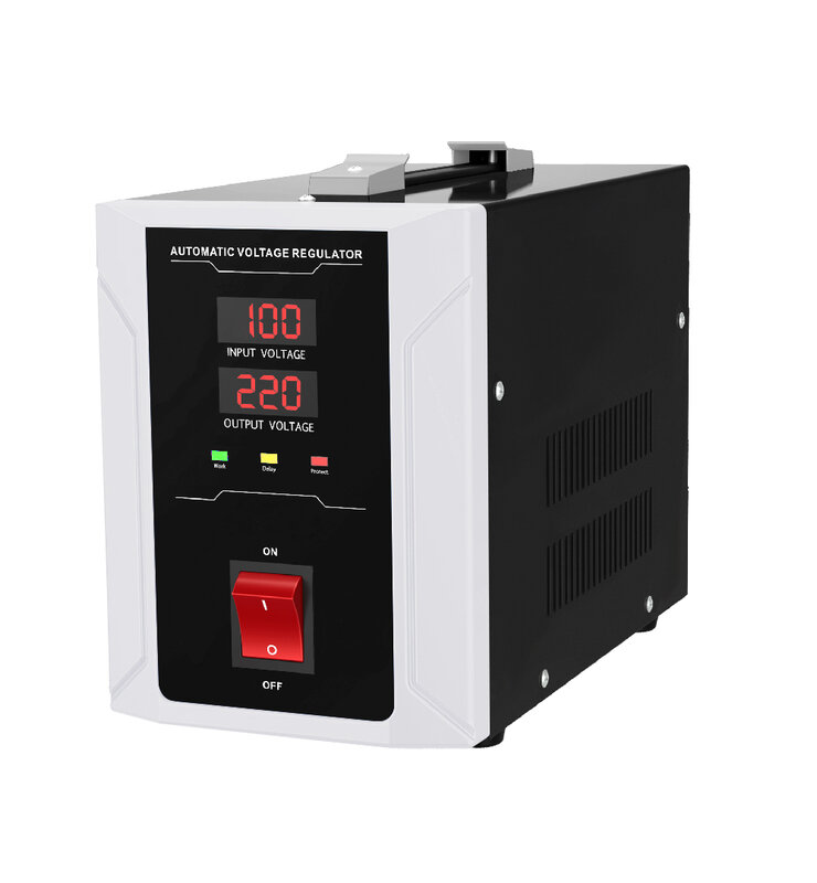Stabilizer AC 220V fase tunggal 8kVA 8000VA, regulator tegangan otomatis desktop harga pabrik