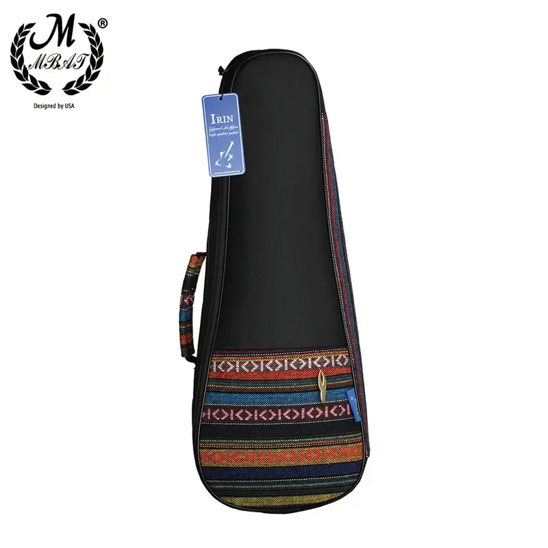 M MBAT 21 Inches Ukulele Bag Guitar Waterproof Thicken Cotton Cloth Oxford Backpack Stringed Instrument Soft Material Fitting