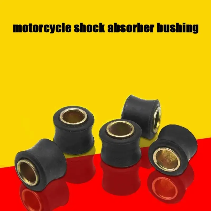 2 stücke Universal motorrad 10mm 12mm hintere Stoßdämpfer hülse Puffer Gummiring buchse fester Ring hintere Hülse Roller