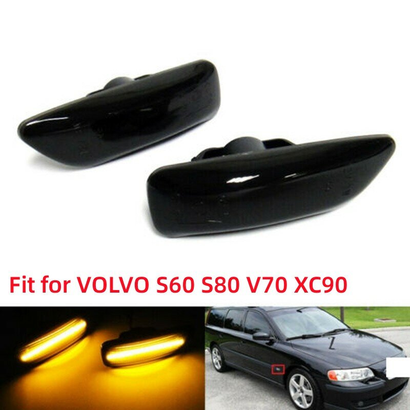 1 Pair Car LED Side Marker Light Turn Signal Lamp Repeater Indicator for Suzuki Swift/VOLVO/Subaru Impreza/MAZDA/Peugeot