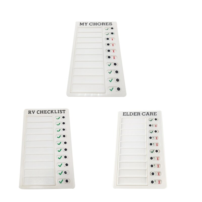 Adjustable Wall Hanging Daily Checklist Board for Ideal for Home Elder Daily Car