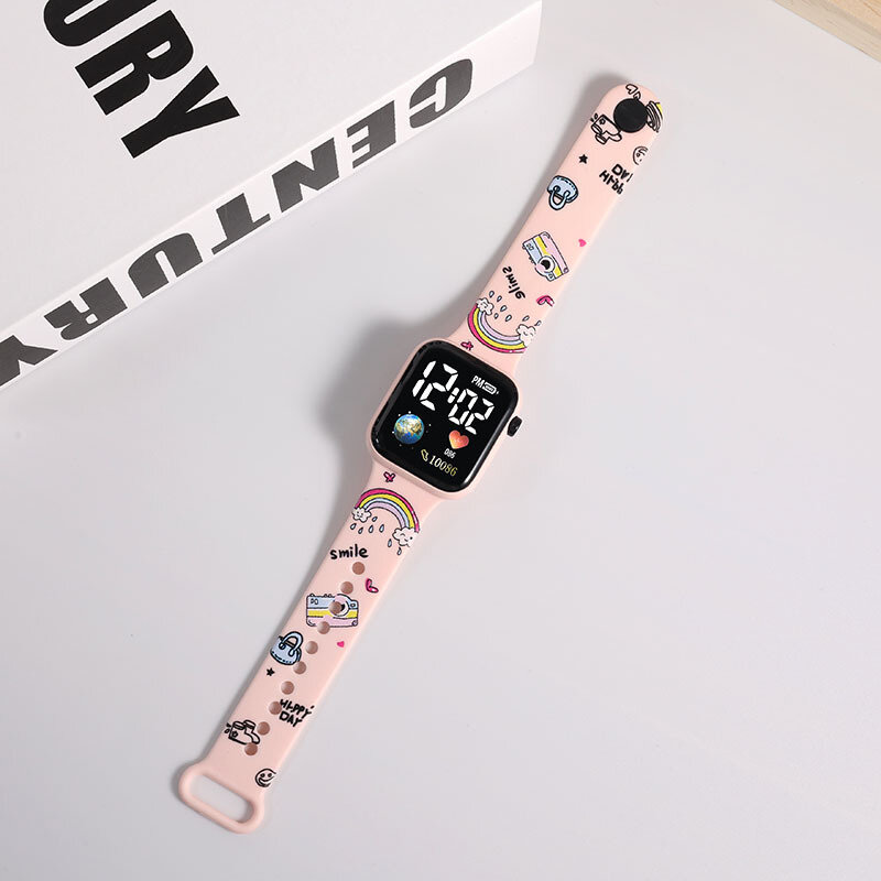ساعة Hello Kitty الرقمية للأطفال ، ساعات غرزة جديدة للفتيات ، ساعة Reloj Para Niña