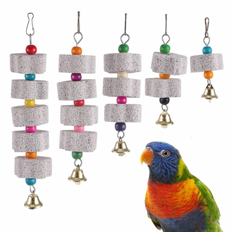 Playing Home Pet Supplies Tearing Bird Chew Toy Chewing Mineral Hanging Block Parrot Grinding Stone