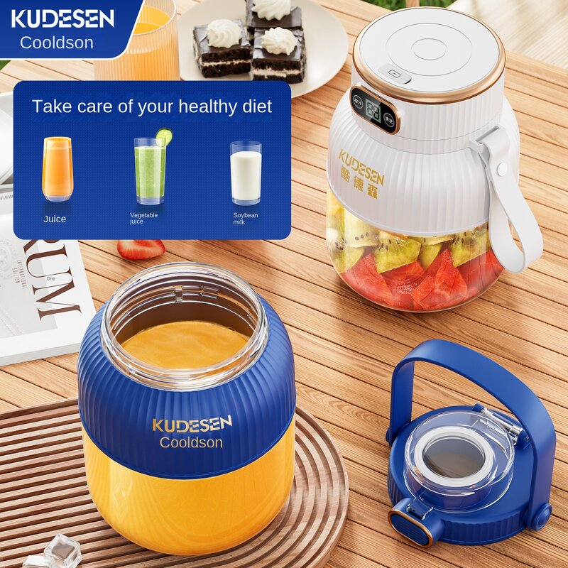 Portable household multi-functional small electric fruit juicer portable wireless large capacity ton ton bucket juicer cup