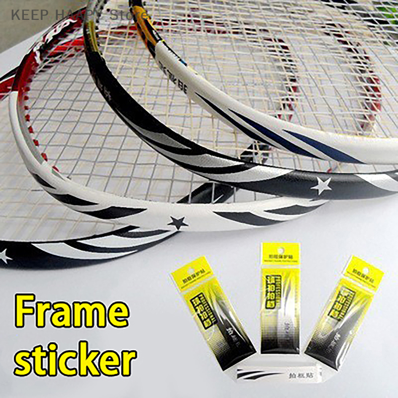 1PC 7x2x1cm Badminton Racket Protection Sticker With Full Frame Anti-Collision Strip, Racket Head Protection Wire