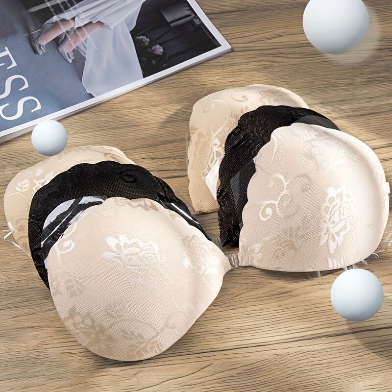 Invisible  Embroidery Lace Self-Adhesive Nipple Pasties For Strapless Dresses, Women's Lingerie & Underwear Accessories