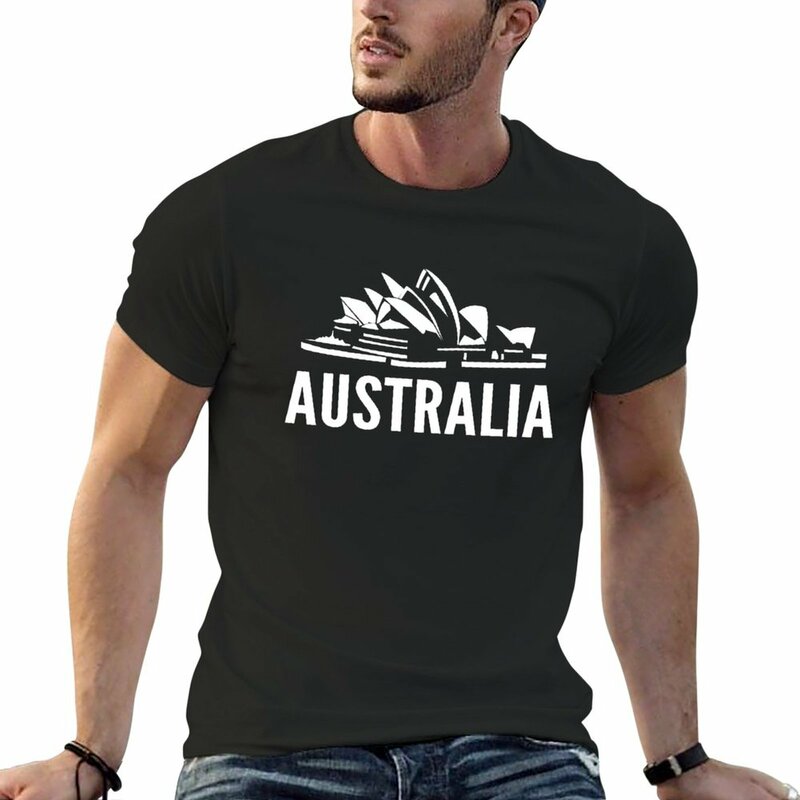 Camiseta de la Casa de la Ópera de Sídney de Australia para hombre, ropa bonita, camisetas de Campeón