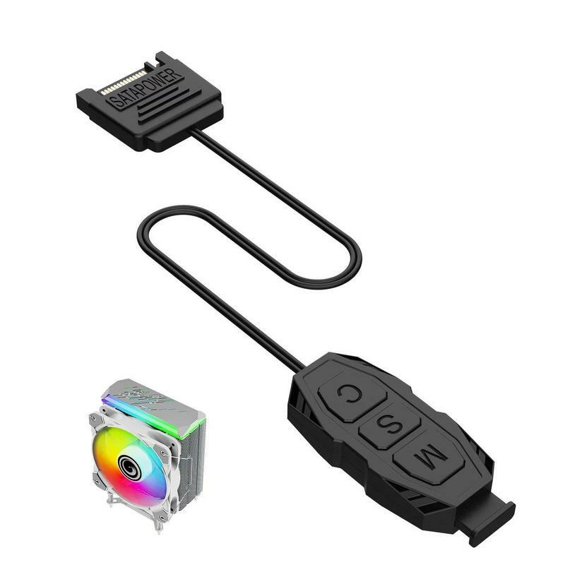 Pengendali RGB 5V, pengendali ARGB 5V Solid untuk Strip lampu LED stabil 3 Pin ARGB pengontrol LED Strip kabel ekstensi konektor