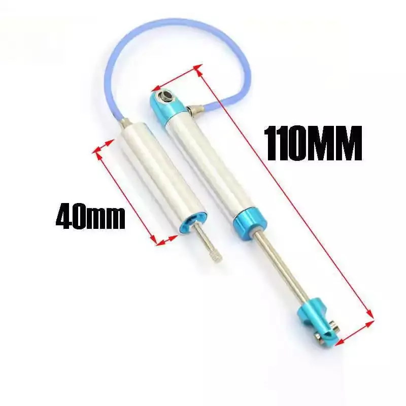 2PCS 1/10 Metal Negative Pressure Shock Absorber Ax RR10 90048 90053 Double Shock Absorber Auxiliary Simulation Shock Absorber