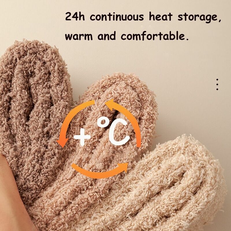 Chaussettes longues thermiques en velours pour femmes, bas épais et chauds, mancommuniste de bottes, couvre-pieds, mode automne et hiver, 1 paire