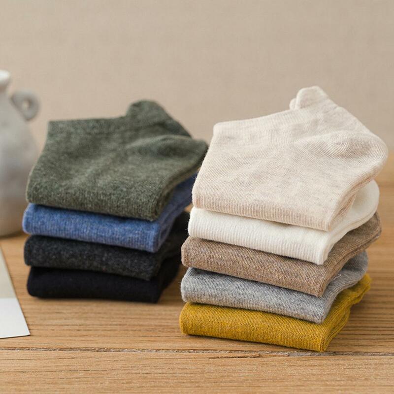 Meias esportivas de algodão para homens, corte baixo, antiderrapante, esportivas, meias de algodão com alta elasticidade, design respirável para conforto sem odores