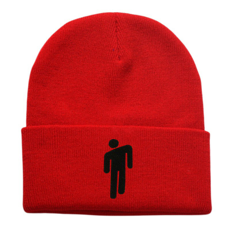 Topi rajut mode populer topi hangat tahan angin topi wol bordir musim gugur dan musim dingin untuk pria beanie olahraga luar ruangan grosir